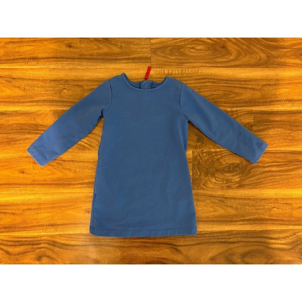 Primary Blue Sweatshirt Dress, Size 3T